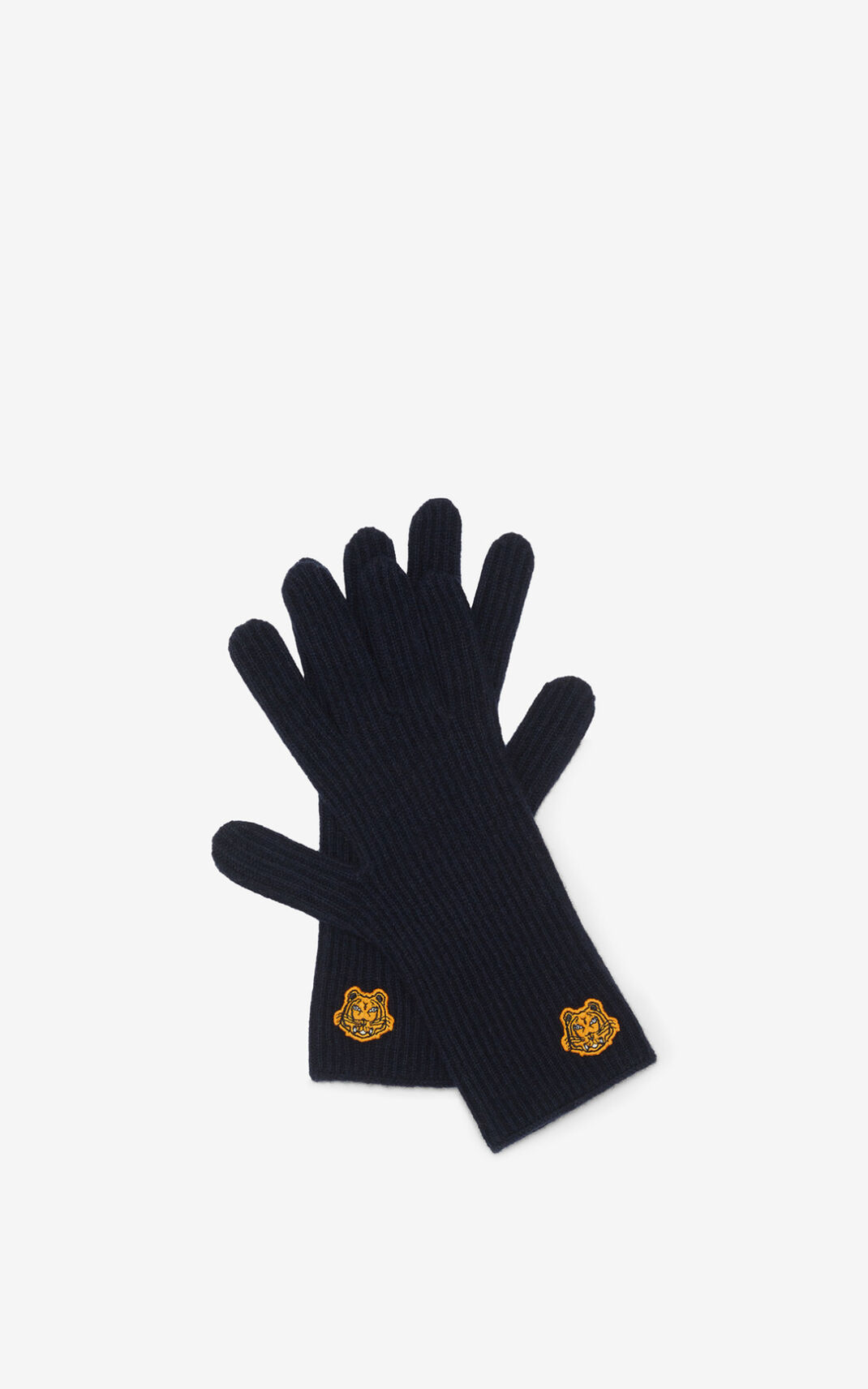 Gants Kenzo Tiger Crest wool Femme Bleu | MGPZ-56032